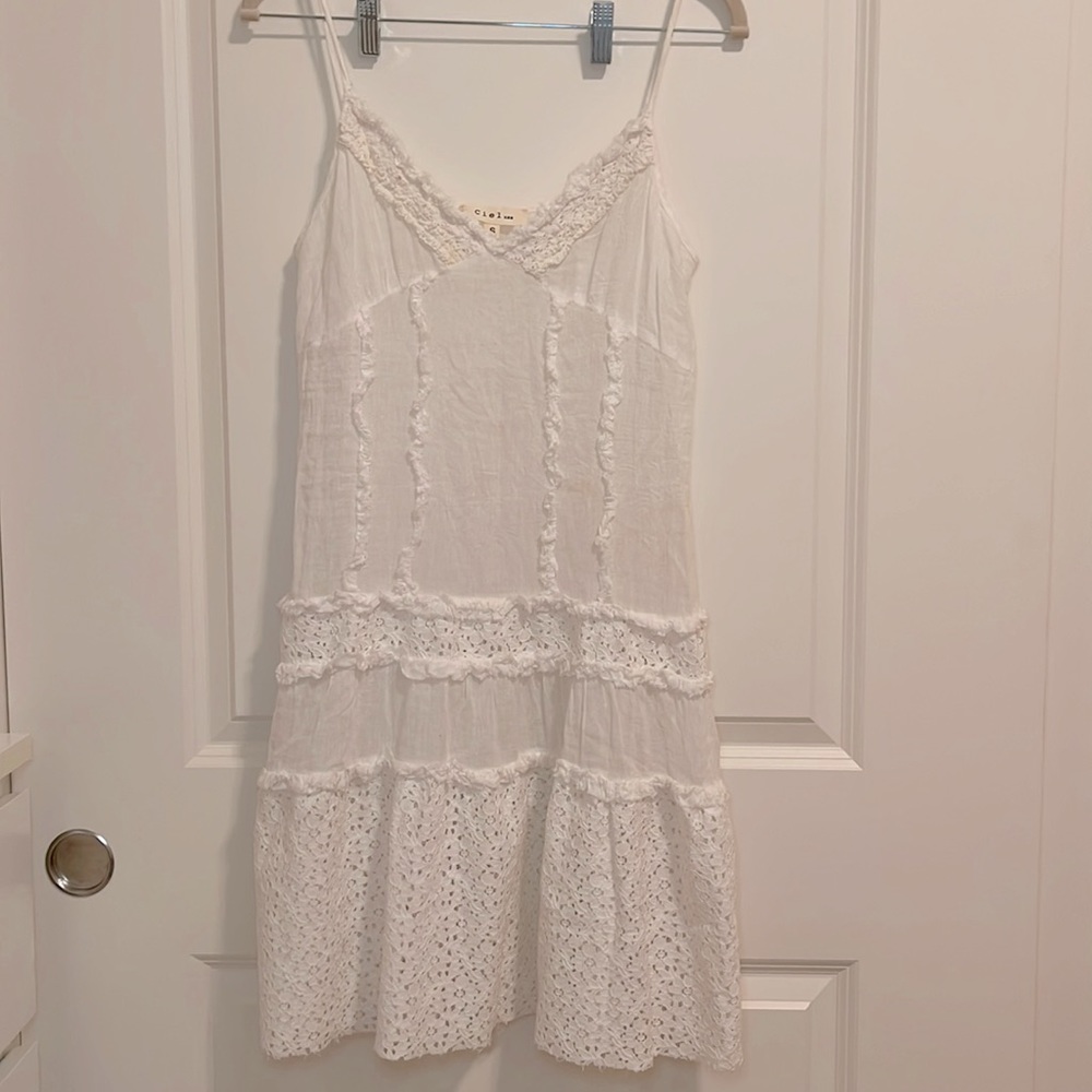 White Lace Bohemian Dress
